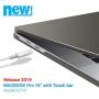 IBENZER MacBook Pro 16 Inch Case A2141 Release 2020 2019, Hard Shell Case with Keyboard Cover & Type C Adapter for Apple Mac Pro 16’’ with Touch Bar and Touch ID, Gray,T 16GY+1TC
