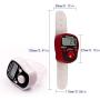 ROYAL WIND 5 Pcs Tally Counter Finger Counters - 5 Digital LED Electronic Finger Counter, Mechanical Manual Clicker Number Lap Tracker Counter