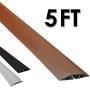 Electriduct D-2 Low Profile Rubber Duct Cord Cover Floor Cable Protector - 5 Feet - Brown (Raw Rubber Material)