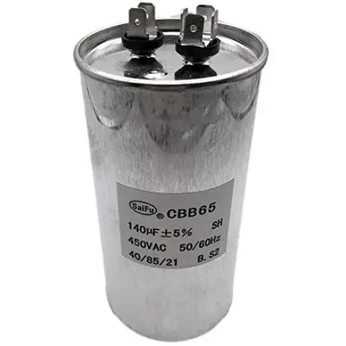 ALLMOST CBB65A Run Capacitor 450V 250VAC 250V AC 140uF 140 uF 140MFD SH P1 50/60Hz UL Listed ALLMOST CBB65A Run Capacitor 450V 250VAC 250V AC 140uF 140 uF 140MFD SH P1 50/60Hz UL Listed