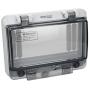 Fielect Electronic Junction Box Switching Power Supply Junction Box Distribution Box Waterproof ABS Plastic Project Box Transparent Lid Gray 127 x 98 x 50.8mm / 5'' x 3.86'' x 2''