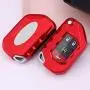 Royalfox(TM) 2/3/4 Buttons Soft TPU flip Folding Remote Key Fob case Cover for Jeep 2020 2021 Gladiator JT Sahara JLU, for 2018 2019 2020 2021 Jeep Wrangler JL JLU Rubicon (red)