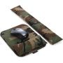 Mouse Pad Wrist Support Set - Keyboard Wrist Rest Pad Bean Bag with Ergobeads, Wrist Pain Relief for Easy Typing, Office, PC, Laptop, Skin-Friendly & Breathable, Washable & Durable, Camouflage