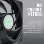 Cooler Master SickleFlow 120 V2 All-Black 120mm Square Frame Fan with Air Balance Curve Blade Design, Sealed Bearing, PWM Control for Computer Case & Liquid Radiator Cooler Master SickleFlow 120 V2 All-Black 120mm Square Frame Fan with Air Balance Curve Blade Design, Sealed Bearing, PWM Control for Computer Case & Liquid Radiator