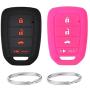 REPROTECTING Silicone Rubber Key Fob Cover Compatible with 2013-2021 Honda Accord CR-V Civic Crosstour Fit HR-V MLBHLIK6-1T MLBHLIK6-1TA