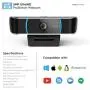 Amcrest 5-Megapixel Webcam with Microphone, Web Cam USB Camera, Computer HD Streaming Webcam for PC Desktop & Laptop w/Mic, Wide Angle Lens & Large Sensor for Superior Low Light (AWC5100)