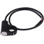 7/8'' 22mm Handlebar Control Push Button Switch, Weatherproof Aluminum Alloy Motorcycle Handlebar Mount Switch Button Headlight Brake Fog Lights ON/OFF(Automatic Return Button)