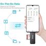Vanja USB Type C SD Card Reader, USB 3.0 Micro SD Card Reader OTG Adapter for TF, SD, Micro SD, SDXC, SDHC, MMC, RS-MMC, Micro SDXC, Micro SDHC, UHS-I for Mac, Windows, Linux, PC, Laptop