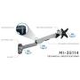 Mount-It! MI-35114S Height Adjustable, Articulating, Rotating, Tilting, and Swiveling 360 Degrees, Vesa 75mm and 100mm Compatible, Lcd, Plasma, Tv, Computer Monitor Flat Screen Wall Mount for Screen 27inches or Less and 19.8lbs or Less
