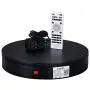 ComXim Professional 360 Degree Black Rotating Turntable for Product Photography, 88LB Capacity, 12.6in Diameter,Automatic Remote Control Angle,Speed,Direction, Various Rotation Mode