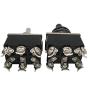 Twidec / 4PCS Heavy Duty Rocker Toggle Switch 20A 125V DPDT 2 Position 6 Pin ON/ON Switch with Metal Bat Waterproof Cap Warranty Ten-1321-4PCS