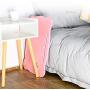 MJUNM Laptop Desk, Lap Desk Bed Table Tray for Eating Writing Foldable Desk with iPad Slots for Adults/Students/Kids, Adjustable Notebook Stand with Drawer, Card Slot and Cup Holder, Pink
