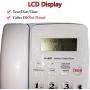 JeKaVis Desk Corded Phone, Landline Phone for Home Office with Speakerphone Speed Dial and LCD Display Function (White)