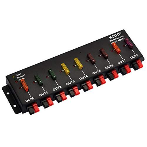 HCDC 1 in 8 Out 40A Connector DC Power Splitter Distributor Source Strip Module