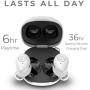 Raycon The Performer E55 True Wireless Bluetooth Earbuds - Bluetooth 5.0 Deep Bass in-Ear Headphones with Wireless Charging and Built-in Microphone White