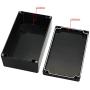 LeMotech ABS Plastic Electrical Project Case Power Junction Box, Project Box Black 7.87 x 4.72 x 2.95 inch (200 x 120 x 75 mm)