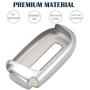 Lcyam TPU Car Key Fob Cover Glossy Flexible Case Fits for Dodge Ram Jeep Grand Cherokee Chrysler Smart Keyless Entry Remote Key 2 3 4 5 Button … (Silver)