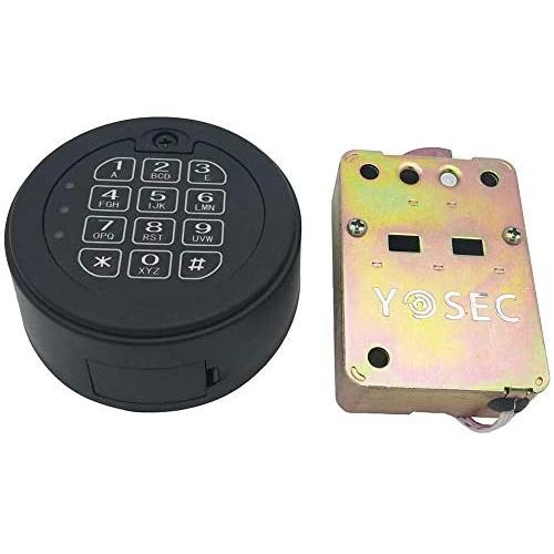 Yosec Electronic Safe Lock with Digital keypad for Safe Box with time delay function0-59 Minutes,1 Master Code and 5 User Code can be Set Dual Control Model