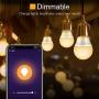 Smart Light Bulb, Gosund Dimmable WiFi LED Light Bulbs that Works with Alexa Google Home, E26 A19 Warm White 2700K Bulb, No Hub Required, 8W (75W Equivalent), 4pack