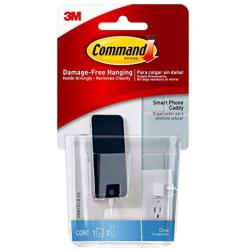 Command Smart Phone Station, Clear, Organize Damage-Free