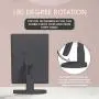 Beautyworks Backlit Makeup Vanity Mirror 36 LED Lights Touch-Screen Light Control, Tri-Fold 1/2/3X Magnification, Portable High-Definition Clarity Cosmetic Light Up Magnifying Mirror (Midnight Black)