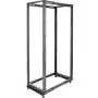 StarTech.com 42U Open Frame Server Rack - 4 Post Adjustable Depth (22'' to 40'') Network Equipment Rack w/ Casters/Levelers/Cable Management (4POSTRACK42),Black