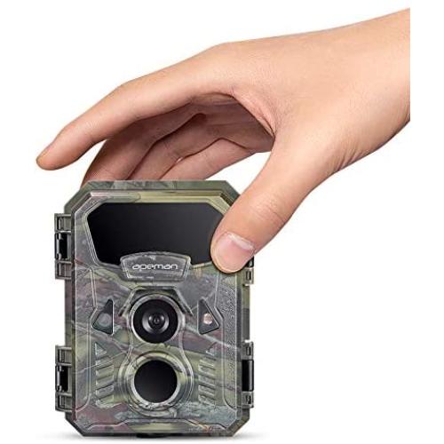 APEMAN Mini Trail Camera 16MP 1080P with 16GB TF Card Waterproof Night Vision Game Camera for Wildlife Detecting, Home Security