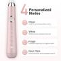 Hanasco Sonic Electric Toothbrush Rechargeable for Adults, 4 Modes with Build in 2 Mins Timer, 3 Brush Heads Included, Whitening Clean 4 Hours Charge for 30 Days Use, Soft Bristles, 38,000 VPM Pink