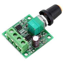 Greartisan 1.8V-15V 2A DC Motor Speed Controller PWM Variable Speed Regulator Governor Switch 1803BK With Speed Control Knob