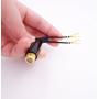 Fancasee (2 Pack Gold Plated) 75 Ohm to 300 Ohm UHF/VHF/FM Matching Transformer Converter Adapter with F Type Female Coax Coaxial Connector Plug Jack for Cable Wire Antenna TV