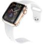 Smiling Case Compatible with Apple Watch Series 6/ SE/Series 5/ Series 4 with built in Screen Protector 40mm,Overall Protective TPU Clear Case(2 pack)