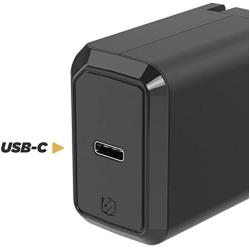 SCOSCHE HPDC8 Certified Powervolt USB Fast Charger Power Delivery 3.0 for Standard USB-C Devices, Black