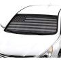 Black White/Gray American Flag - Front Windshield Sun Shade - Accordion Folding Auto Sunshade for Car Truck SUV - Blocks UV Rays Sun Visor Protector - Keeps Your Vehicle Cool - 58 x 28 Inch