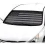 Black White/Gray American Flag - Front Windshield Sun Shade - Accordion Folding Auto Sunshade for Car Truck SUV - Blocks UV Rays Sun Visor Protector - Keeps Your Vehicle Cool - 58 x 28 Inch