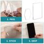 6 Pack Reusable Self-Adhesive Silicone Gel Pads, Multipurpose Anti-Slip Binding Tape, Washable and Removable Pads with NO Residue for Office and Home Use by DF-Toys Product