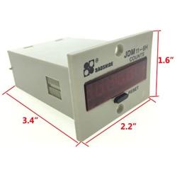 YXQ DC 24V 6 Digits 0-999999 Accumulator Digital Counter LED Display Resettable Electronic JDM11-6H