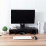 Superjare Dual Monitor Stand Riser, Adjustable Length and Angle Multi Screen Stand, Desktop Stand Storage Organizer for Laptop Computer/TV/PC/Printer- Black Superjare Dual Monitor Stand Riser, Adjustable Length and Angle Multi Screen Stand, Desktop Stand Storage Organizer for Laptop Computer/TV/PC/Printer- Black