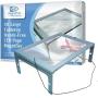 3X Large Full Page Magnifier with 12 LED Lights[Provide Evenly Lit Viewing Area], Foldable Flip-Out Legs, Dual Power Supply Modes- Ideal for Hands Free Reading, Low Vision, Seniors with Aging Eyes