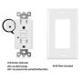 [10 Pack] BESTTEN 15 Amp GFCI Outlet, Tamper-Resistant (TR) GFI Receptacle with LED Indicator, Wallplate Included, ETL Certified, White