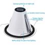 TORCHSTAR 12-Pack 6 Inch Recessed Can Light Trim, 5.51 Inch Air Tight Baffle Trim, Anti-Glare Self-Flanged Downlight Trim, for Max 75W PAR30, BR30, PAR38, BR40, A19 Bulbs & 6 Inch Housing Can