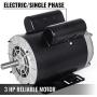 Mophorn 3 HP Electric Motor 1 Phase AC Motor 3450rpm 60Hz 56 Frame SPL Rot-CCW Air Compressor Motor, 115/230V