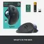 Logitech ERGO M575 Wireless Trackball Mouse, Easy thumb control, Precision and smooth tracking, Ergonomic comfort design, Windows/Mac, Bluetooth, USB - Graphite
