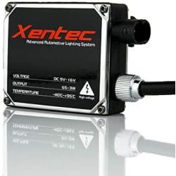 XENTEC 55W Standard Size Ballasts x 2 bundle with 2 x Xenon Bulb H13/9008 Hi/Lo 6000K w/ Hi-beam Halogen (Ultra White) offroad