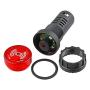BNYZWOT 24V Flash Buzzer Alarm Beep LED Indicator Signal Lamp Warning Lights Red 10Pcs