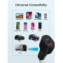USB C Car Charger 60W Key Power Fast Car Charge Type C Car Charger Adapter - Dual USB-C and USB-A Ports with 30W & 22.5W Compatible with iPhone 12/11/11 Pro Max/XS/XR/SE, iPad Pro, Galaxy, Pixel