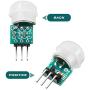 Weewooday 10 Pieces AM312 Mini Human Sensor Module IR Pyroelectric Infrared PIR Motion Sensor Detector Modules DC 2.7V to 12V, Working Temperature Minus 20 Degrees Celsius to 60 Degrees Celsius