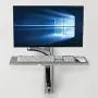 Tripp Lite Wall-Mount for Sit-Stand Desktop Workstation Standing Desk, Single Display w/ Thin Client Mount, for 13 to 27 in. Monitors (WWSS1327RWTC)