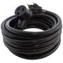 AC WORKS 30Amp 3-Prong NEMA 10-30 Dryer Extension Cord with Heavy Duty Thick Anti-Weather Cord (25FT)