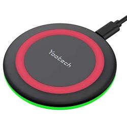 Yootech Wireless Charger,Qi-Certified 10W Max Fast Wireless Charging Pad Compatible with iPhone 11/11 Pro/11 Pro Max/XS MAX/XR/XS/X/8, Samsung Galaxy Note 10/S10/S9/S8,New AirPods Pro(No AC Adapter)