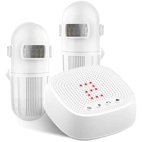 Wireless Driveway Alarm, Motion Detector, 1000FT Long Range, 36 Melodies, Outdoor Motion Sensor Alarm Weather Resistant-Home Security Alert System Monitor & Protect Indoor/Outside Property